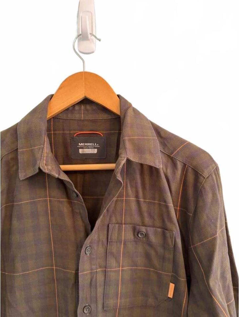 Merrell Men's Long Sleeve Plaid Shirt